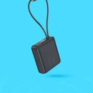 Ultra-small power bank with dual built in cables